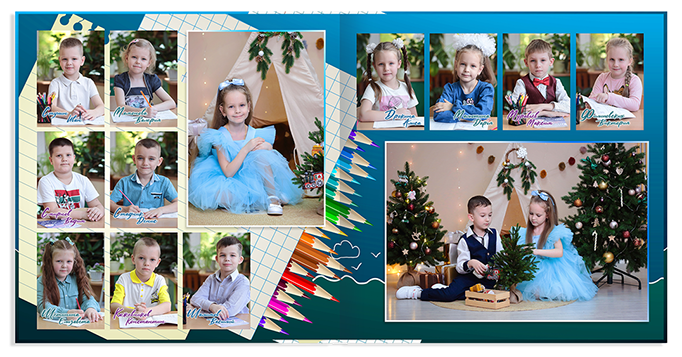 Выпускной альбом для выпускников детских садов . Альбом -  фотокнига "Кораблик". Фотоальбом  для первоклассников. Альбом для выпускников.