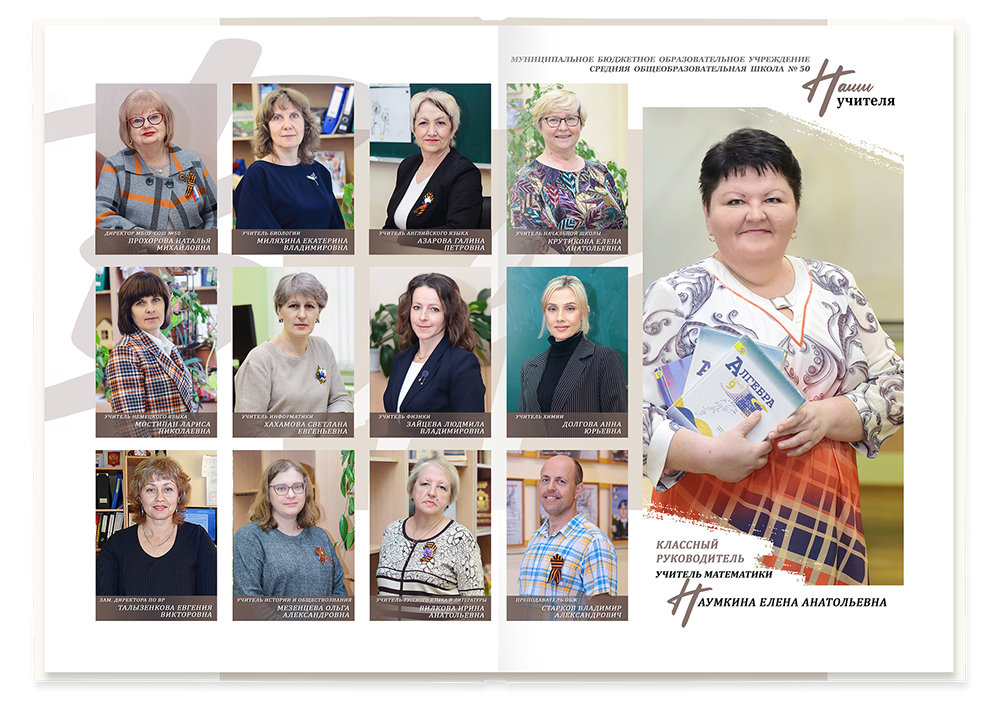 Выпускной альбом для старшеклассников. Постраничная фотокнига "Наш стиль".  Альбом для выпускников 9-11-х классов.