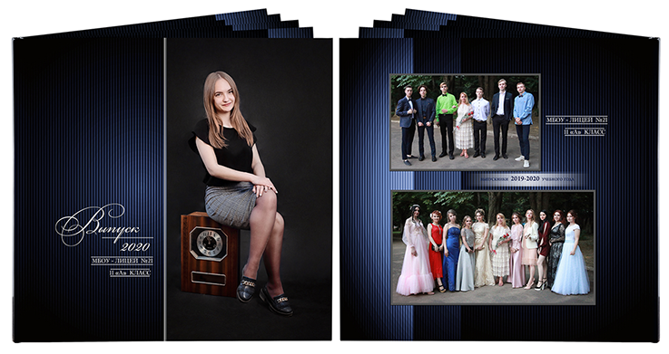 Выпускной альбом для выпускников детских садов . Альбом -  фотокнига "Классический". Фотоальбом  для первоклассников. Альбом для выпускников.