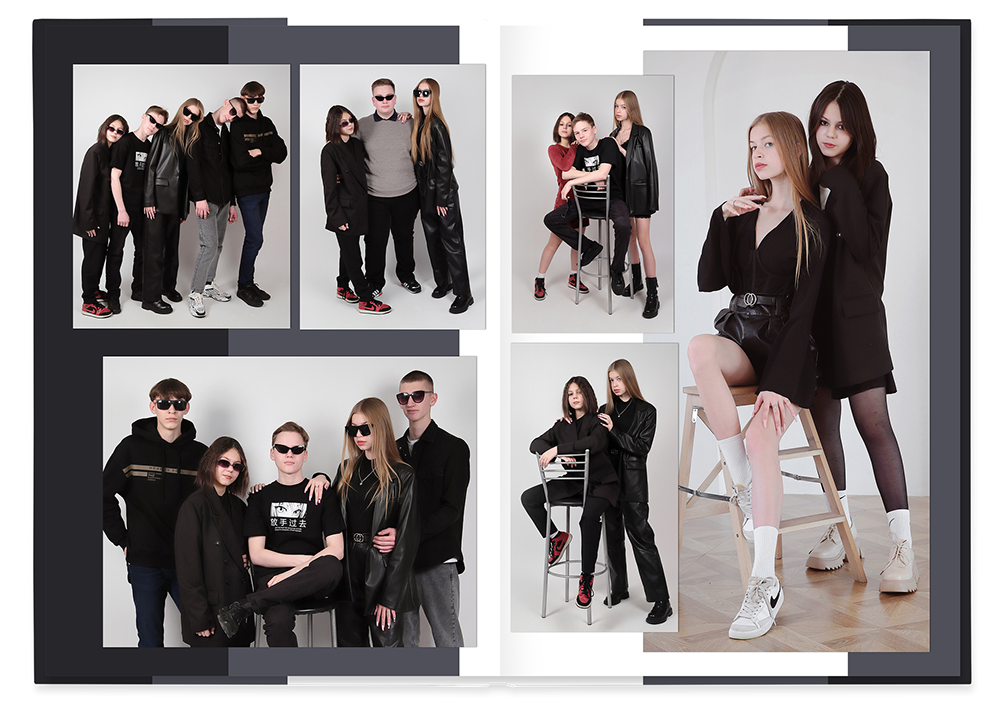 Выпускной альбом для старшеклассников. Постраничная фотокнига "Наш выпуск".  Альбом для выпускников 9-11-х классов.