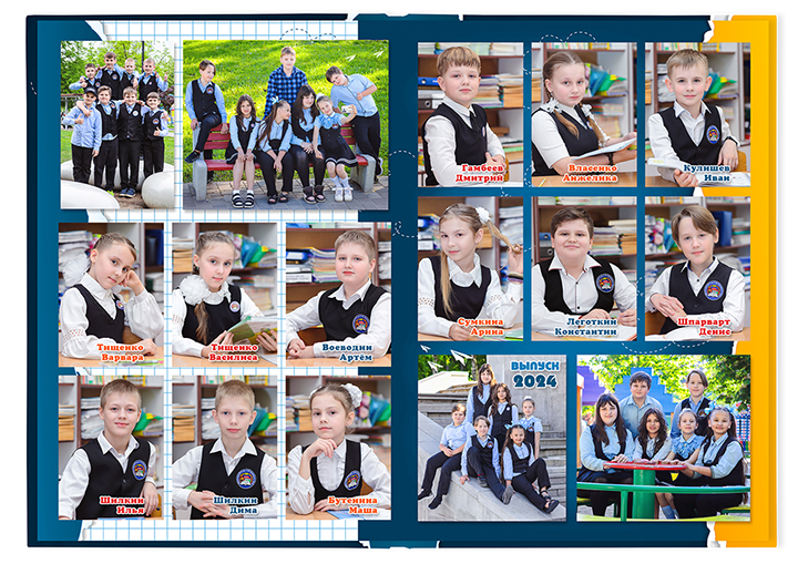 Выпускной альбом для выпускников детских садов . Альбом -  фотокнига "Школьник". Фотоальбом  для первоклассников. Альбом для выпускников.